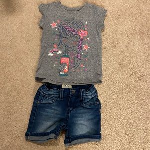 5T short sleeve and short set